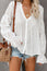 White Rekindle Eyelet Button Up Top